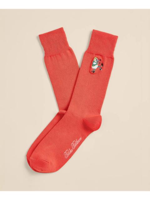 Brooks Brothers Cotton-Blend Football Henry Socks