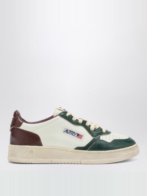 AUTRY White/green/rum Medalist Low Super Vintage sneakers