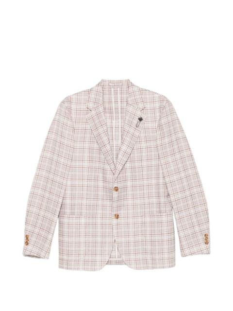 LARDINI check-pattern blazer