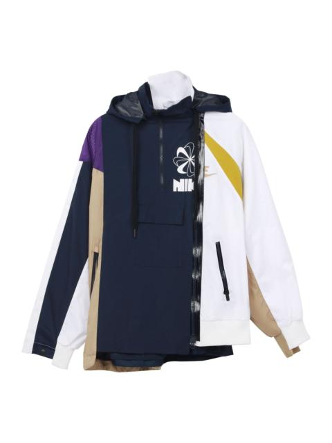 Nike (WMNS) Nike x Sacai Double-Zip Jacket 'Obsidian/Court Purple' CD6297-451