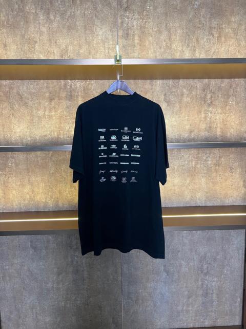 BALENCIAGA Balenciaga Logo Print Top