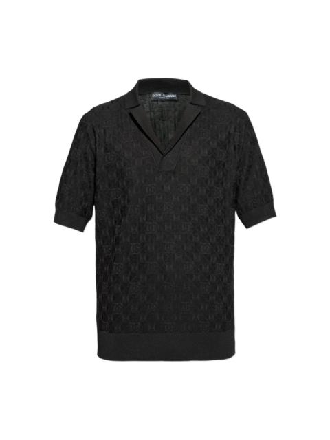 DG-patterned polo top