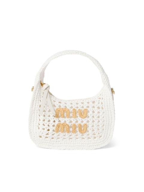 Miu Miu Wander crochet-knit shoulder bag