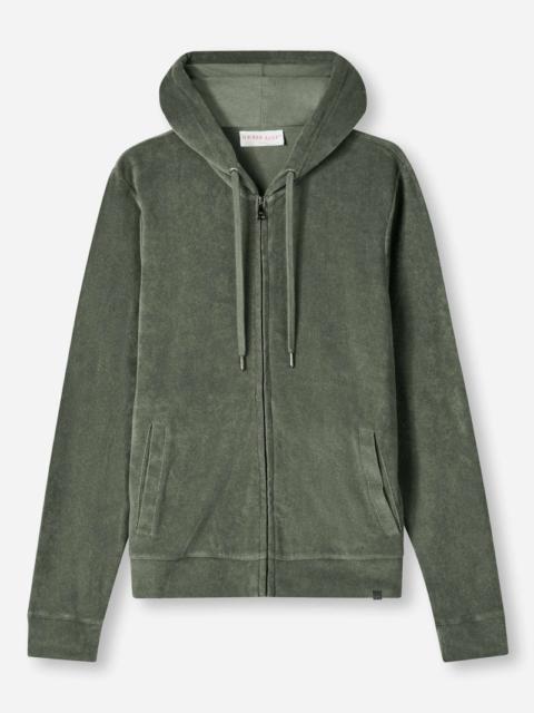 Men's Hoodie Isaac Terry Cotton Soft Green