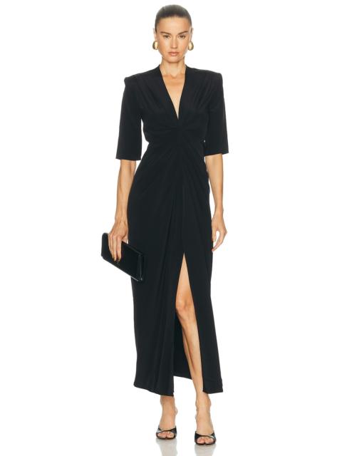 Loulou de Saison Willa Gathered Midi Dress
