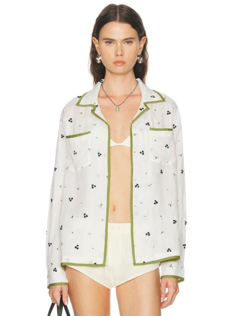 BODE Blackberry Patch Long Sleeve Top