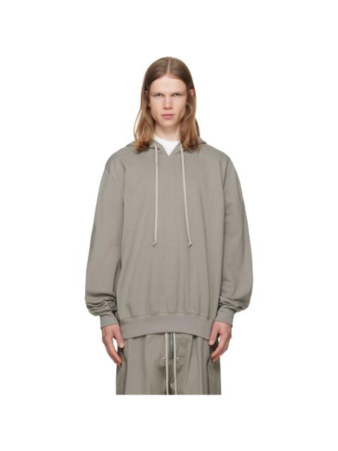 Rick Owens Taupe Tower Heavy Jersey Hoodie