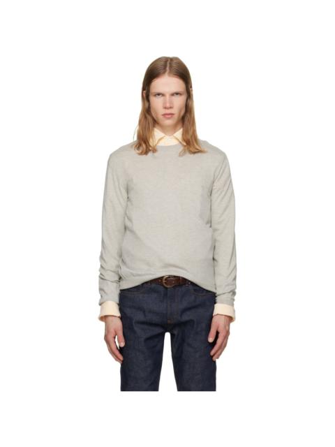 Ralph Lauren Gray Cashmere Crewneck Sweater