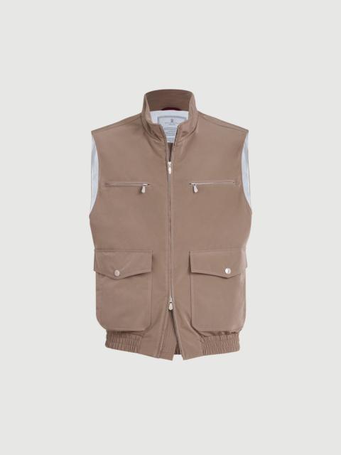 Brunello Cucinelli Bonded nylon vest with Thermore® padding