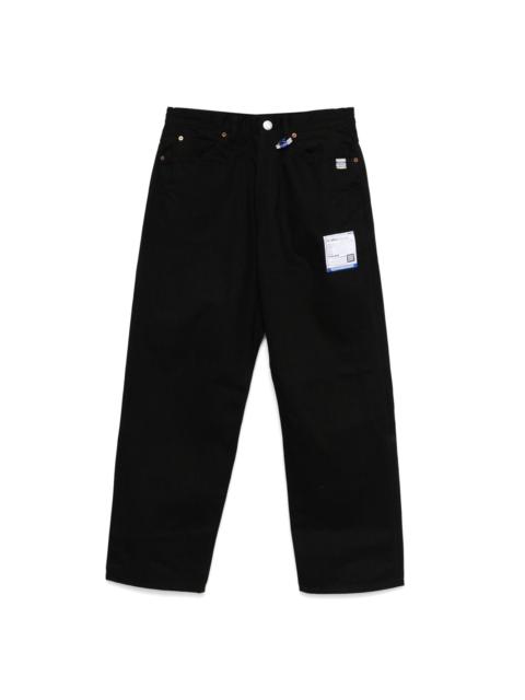 logo-patch trousers