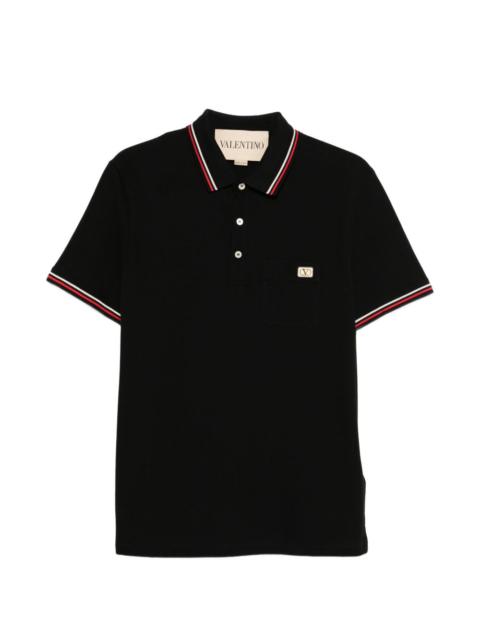 Valentino pocket trim polo shirt