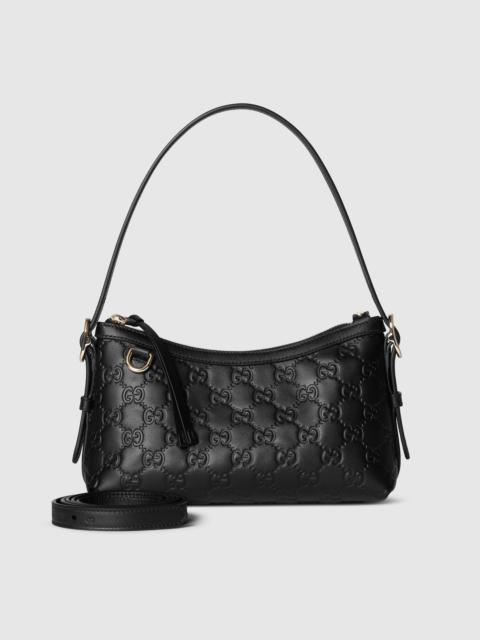 GUCCI GG Emblem small shoulder bag