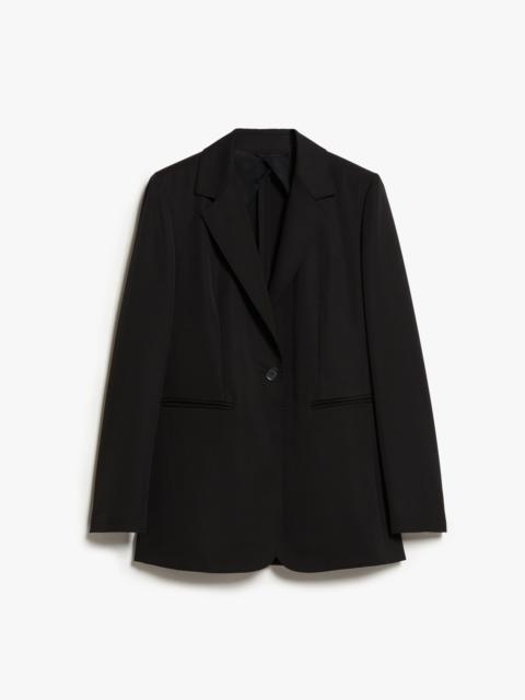 Max Mara SANDALO Wool and mohair semi-fitted blazer