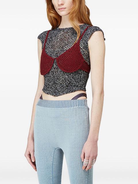 ISA BOULDER open-back knitted tank top