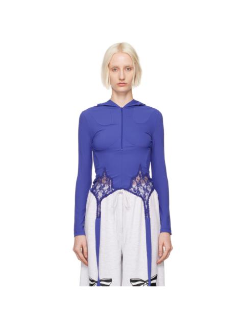 Blue Lace Point Hoodie