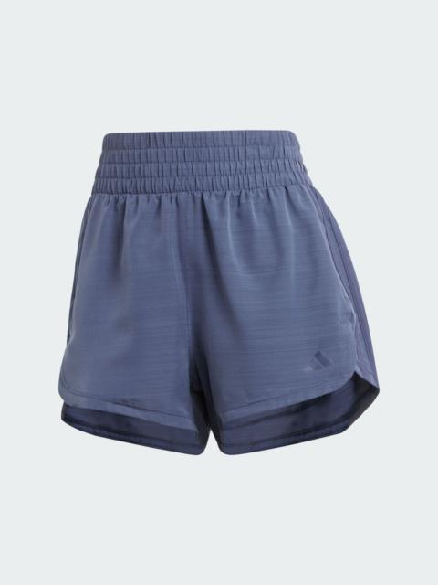 adidas Pacer Training 3-Stripes Woven High-Rise Shorts