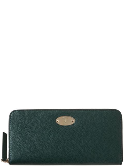 Mulberry Mulberry Plaque 8 Zip Purse Small Classic Grain (Mulberry Green)