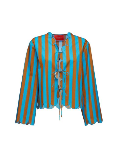La DoubleJ vertical-stripe jacket