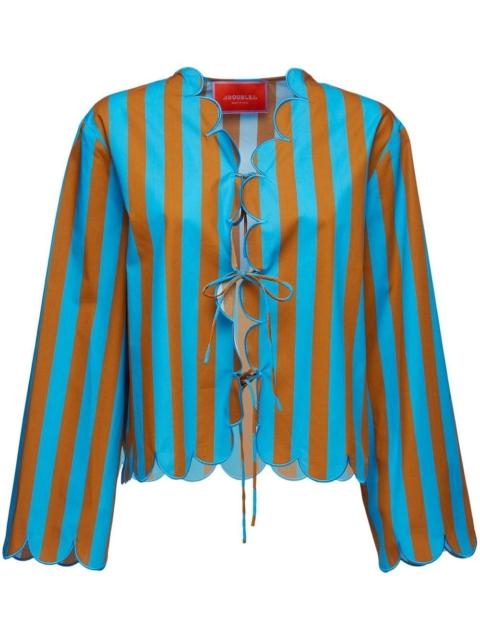 La DoubleJ vertical-stripe jacket