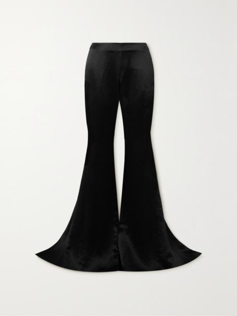 Ann Demeulemeester Elfa Satin Flared Pants