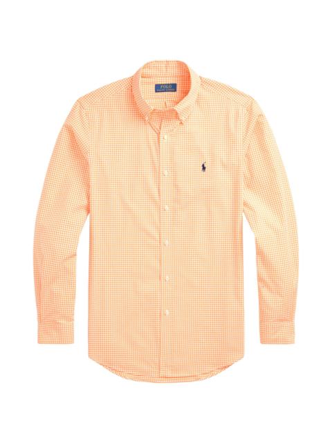 Polo Ralph Lauren Men's Gingham Stretch Poplin Shirt - Soft Clementine White