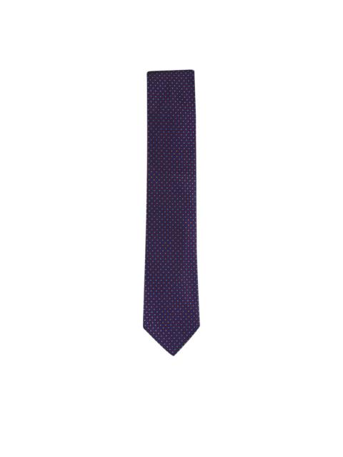 Canali dotted silk tie
