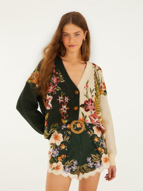 FARM RIO Mixed Nature Knit Cardigan