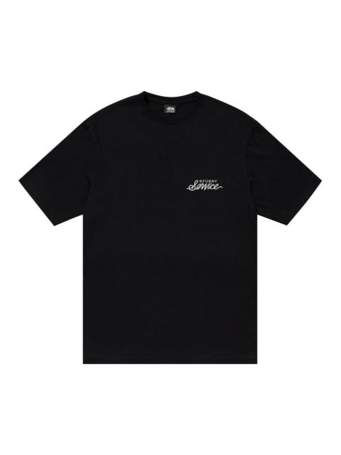 Stüssy Stussy 서비스 티 '블랙 이름 *