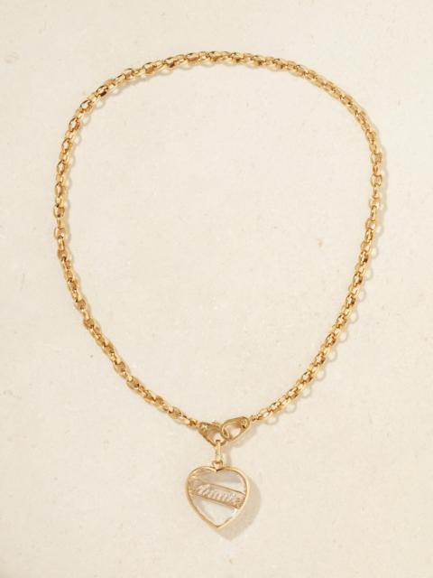 FOUNDRAE 18-karat Gold, Quartz And Diamond Necklace