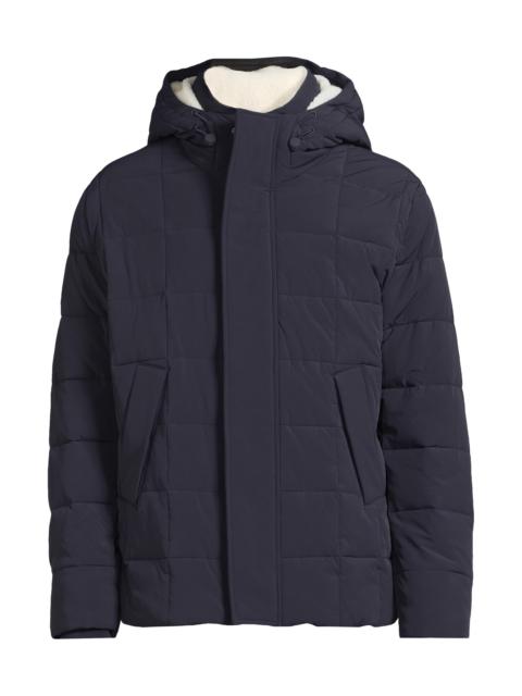 REISS Men's Klause Quilted Puffer Jacket - Navy