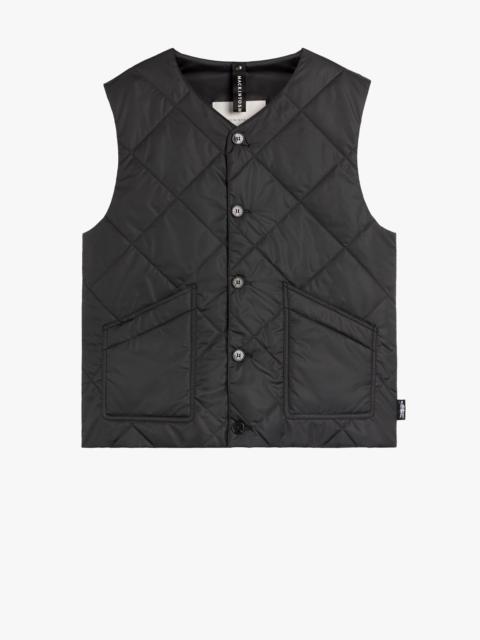 NEW HIG CHARCOAL NYLON QUILTED LINER VEST