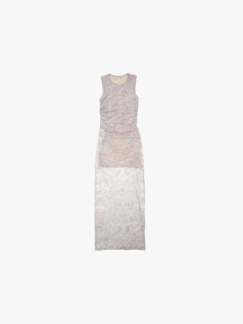 Helmut Lang PRINTED RUCHED TANK DRESS