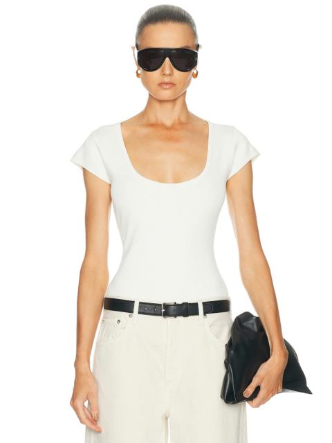 SKIMS Refined Knit Scoop Neck T-Shirt