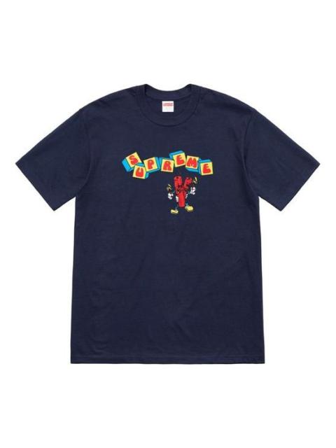 Supreme Supreme SS19 Dynamite Tee Short Sleeve Unisex Navy Blue SUP SS19 10471 REVERSIBLE