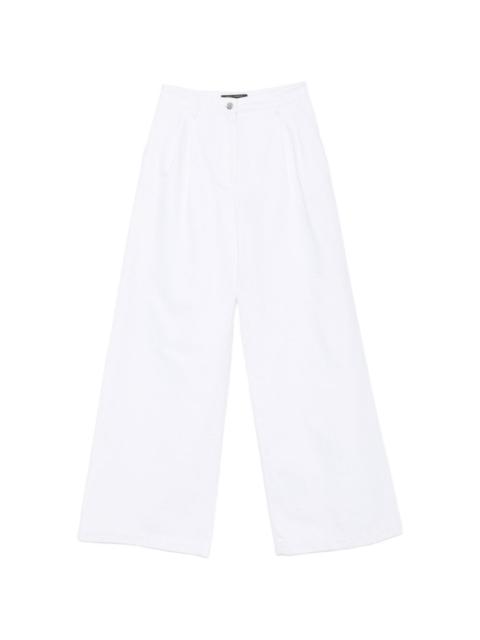 Dolce & Gabbana pleated wide-leg jeans