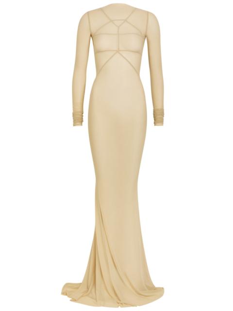 Rick Owens Rick Owens Temple Panelled Stretch-tulle Gown