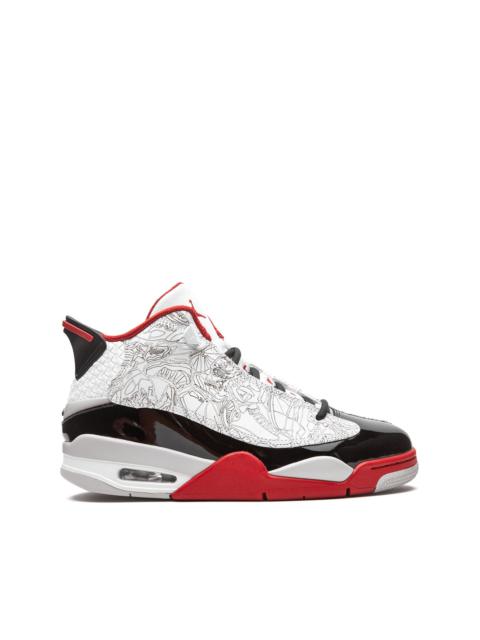 Air Jordan Dub Zero "White/Black/Varsity Red" sneakers