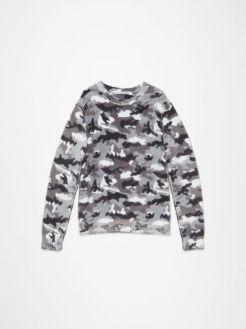 Acne Studios Printed jumper - Shark grey/multi