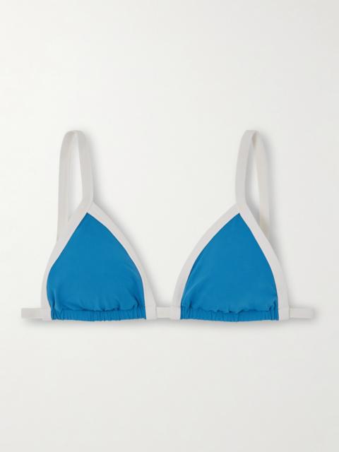 MARYSIA Porto Two-tone Triangle Bikini Top