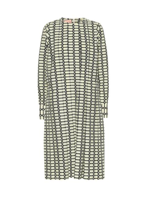 Plan C Printed cotton midi dress