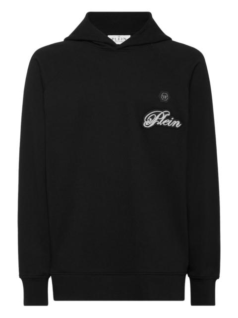 PHILIPP PLEIN logo hooded sweatshirt