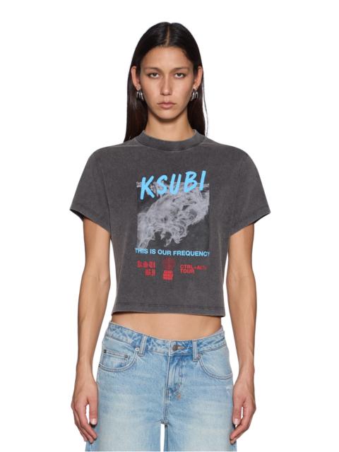 Ksubi DANCE SHRUNKEN SS TEE CHARCOAL