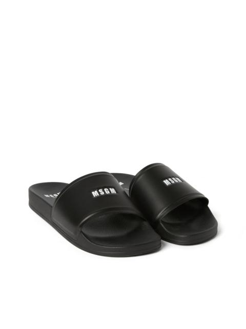 Pool slippers with MSGM micro logo