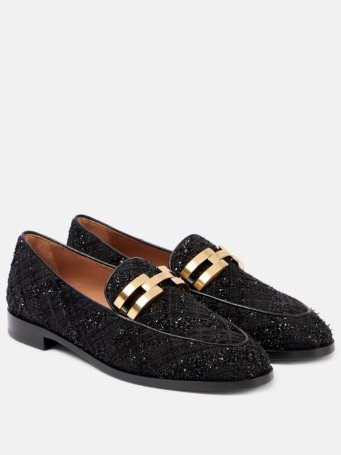 AQUAZZURA Brandi bouclé loafers