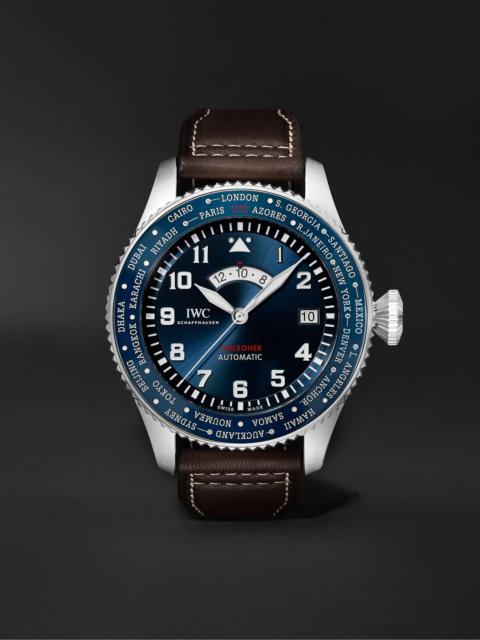 IWC Schaffhausen Pilot’s Watch Timezoner Le Petit Prince Limited Edition Automatic 46mm Stainless Steel and Leather W