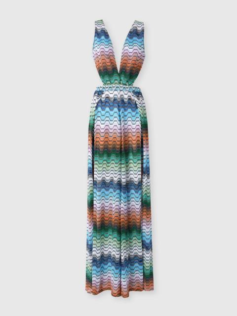 Missoni Long jumpsuit with greek motif