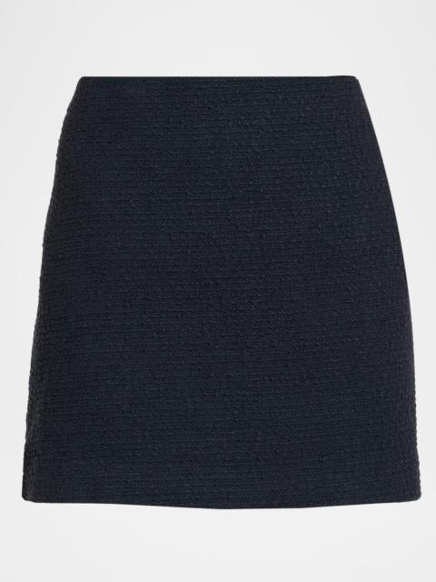 Theory Straight Tweed Mini Skirt