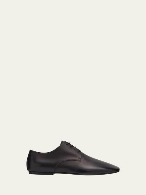 Dries Van Noten Men's Minimal Leather Oxford Shoes