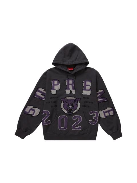 Supreme Supreme Washed Panther Hooded Sweatshirt Washed Black