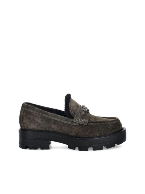 GUESS USA 45mm logo-plaque loafers